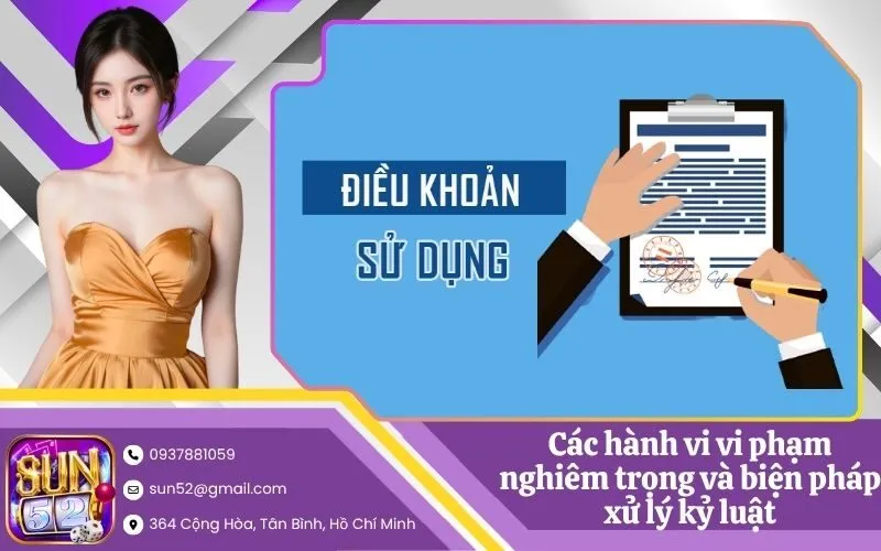 Các hành vi vi phạm nghiêm trọng và biện pháp xử lý kỷ luật