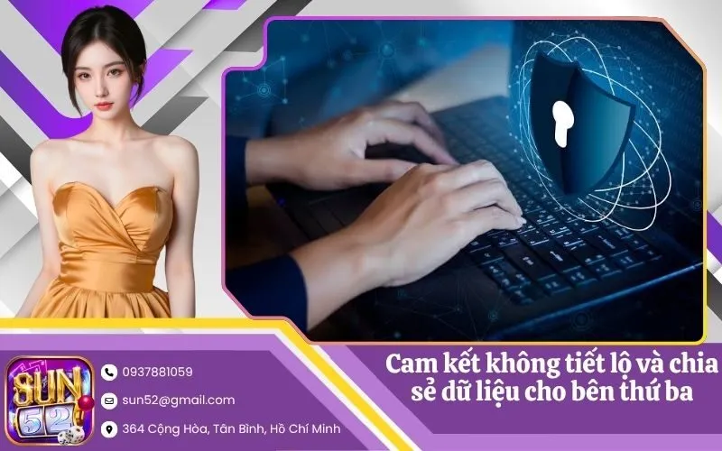 Cam kết không tiết lộ và chia sẻ dữ liệu cho bên thứ ba