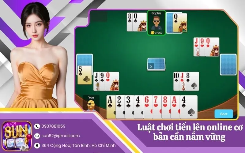 Luật chơi tiến lên online cơ bản cần nắm vững trước khi vào bàn